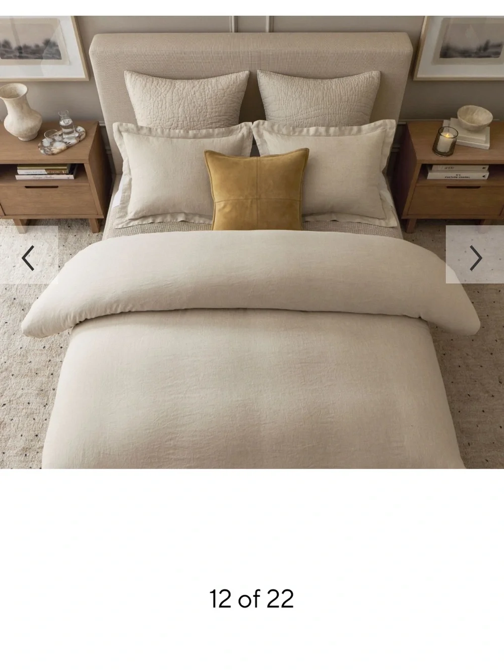 Pottery Barn Belgian Flax Linen Duvet Cover (king)